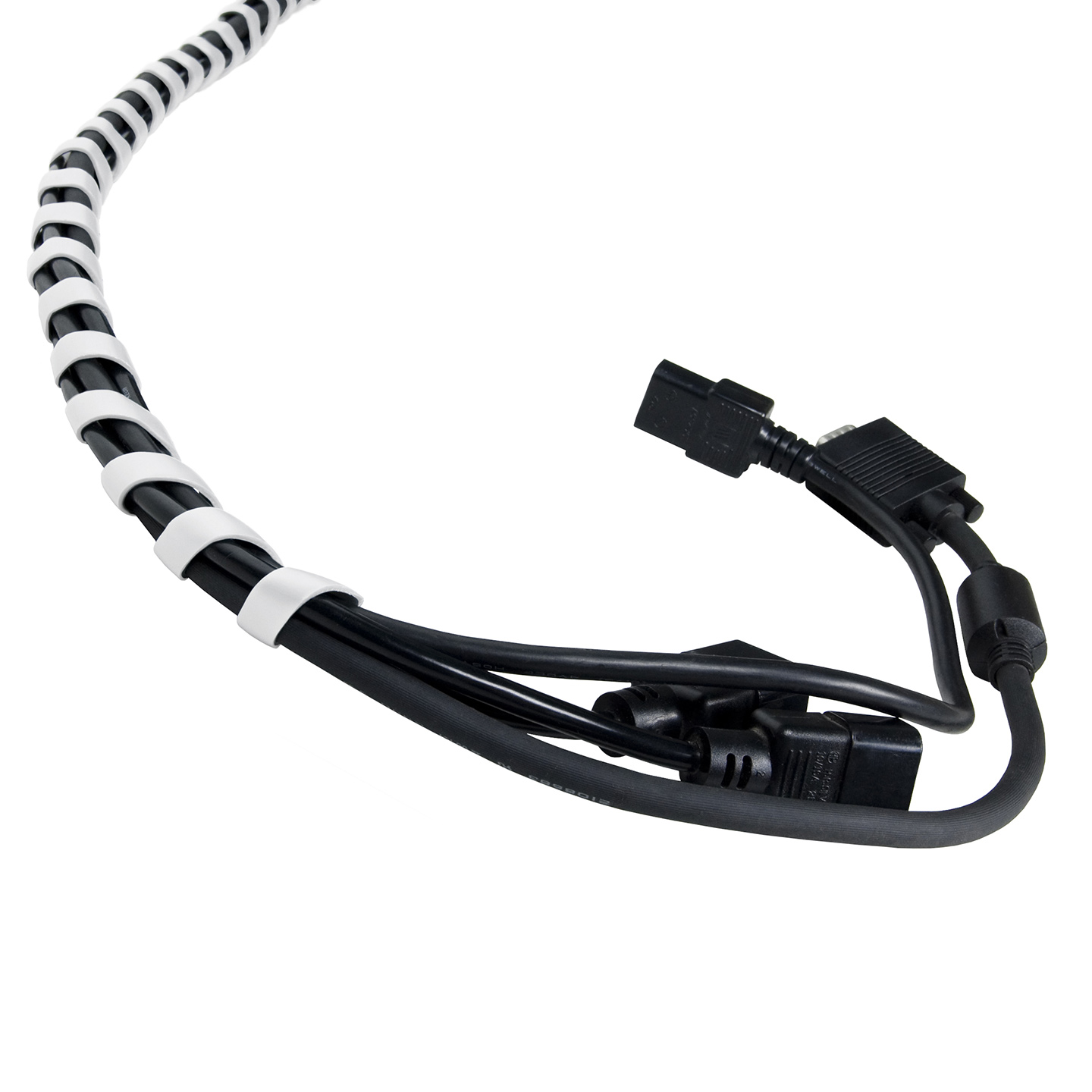 33.250 A product that deals with signal and power cables quickly and easily. Simply wrap the spiral cable manager around your cables to create a firm and neat bundle. Splitting off cables from the bunch, or adding them to it is just as simple.