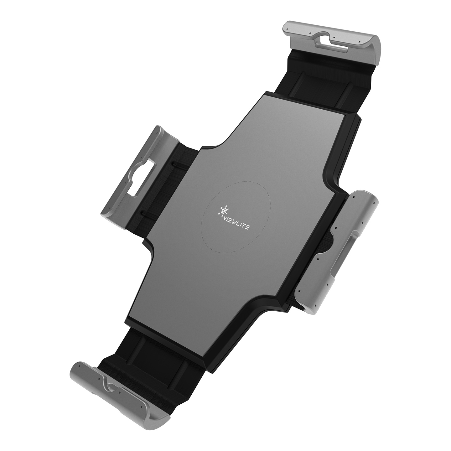58.053 When mounted onto a Viewlite monitor arm, the tablet holder not only holds almost any tablet snugly and securely in place. It also lets you raise your tablet to eye level so it aligns seamlessly with your main display monitor. Due to its quick release mounting head you can switch easily between your tablet holder and other Viewlite options.